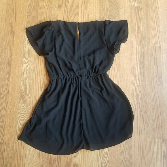 SOLD Forever Womans Medium Black Dress Mini Sheer - Picture 6 of 8